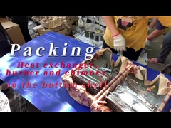 تعبئة مبادلة الحرارة والحارق والدخان في القشرة السفلية