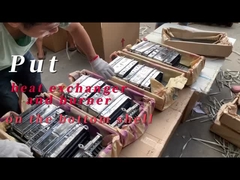 وضع مبادل الحرارة والحارق على الغلاف السفلي