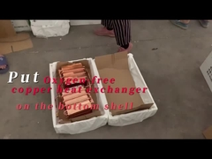 وضع مبادلة حرارة النحاس الخالية من الأكسجين على الغلاف السفلي